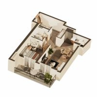 Apartment #508 – 55.5 m²