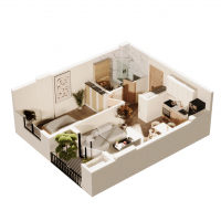 Apartment #603 – 45.6 m²