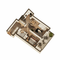 Apartment #808 – 55.5 m²